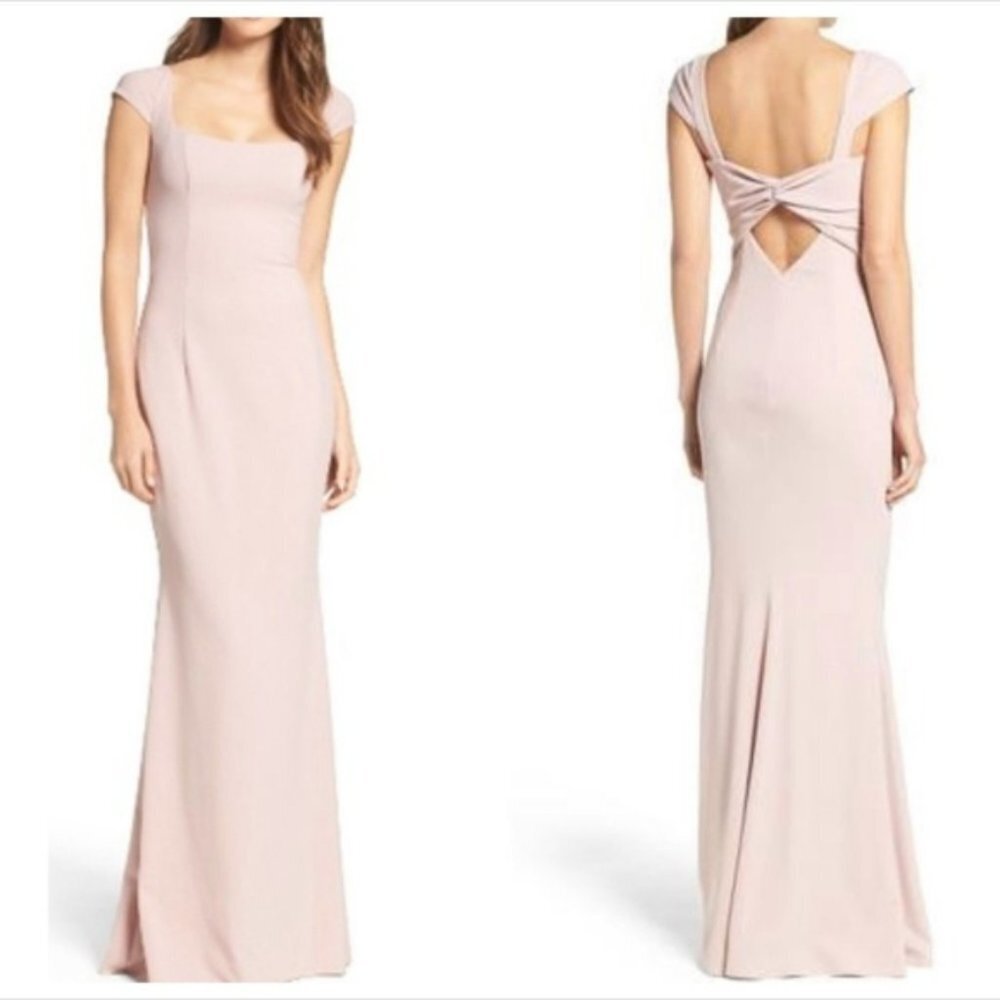 Katie may womens George crepe dusty rose gown size 10